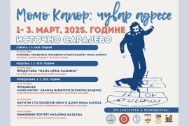 Manifestacija "Momo Kapor: čuvar adrese" u Istočnom Sarajevu