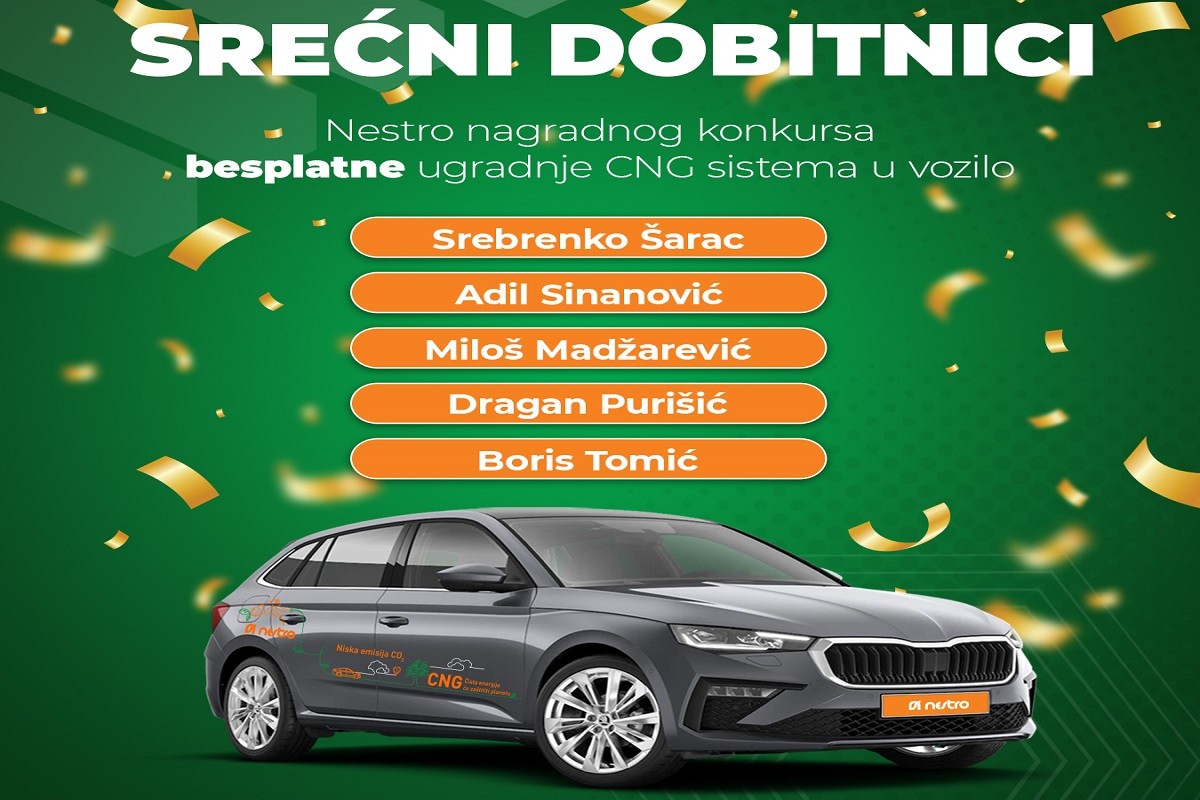 Izvučeni srećni dobitnici Nestro nagradnog konkursa besplatne ugradnje CNG sistema u vozilo