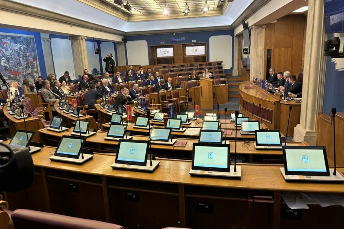 Sjednica Skupštine Crne Gore održana bez prisustva opozicije