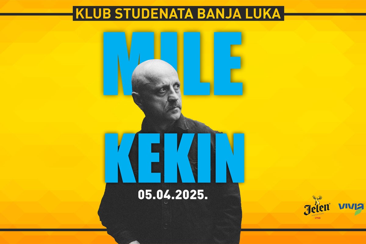 Mile Kekin 5. aprila u Klubu studenata Banjaluka