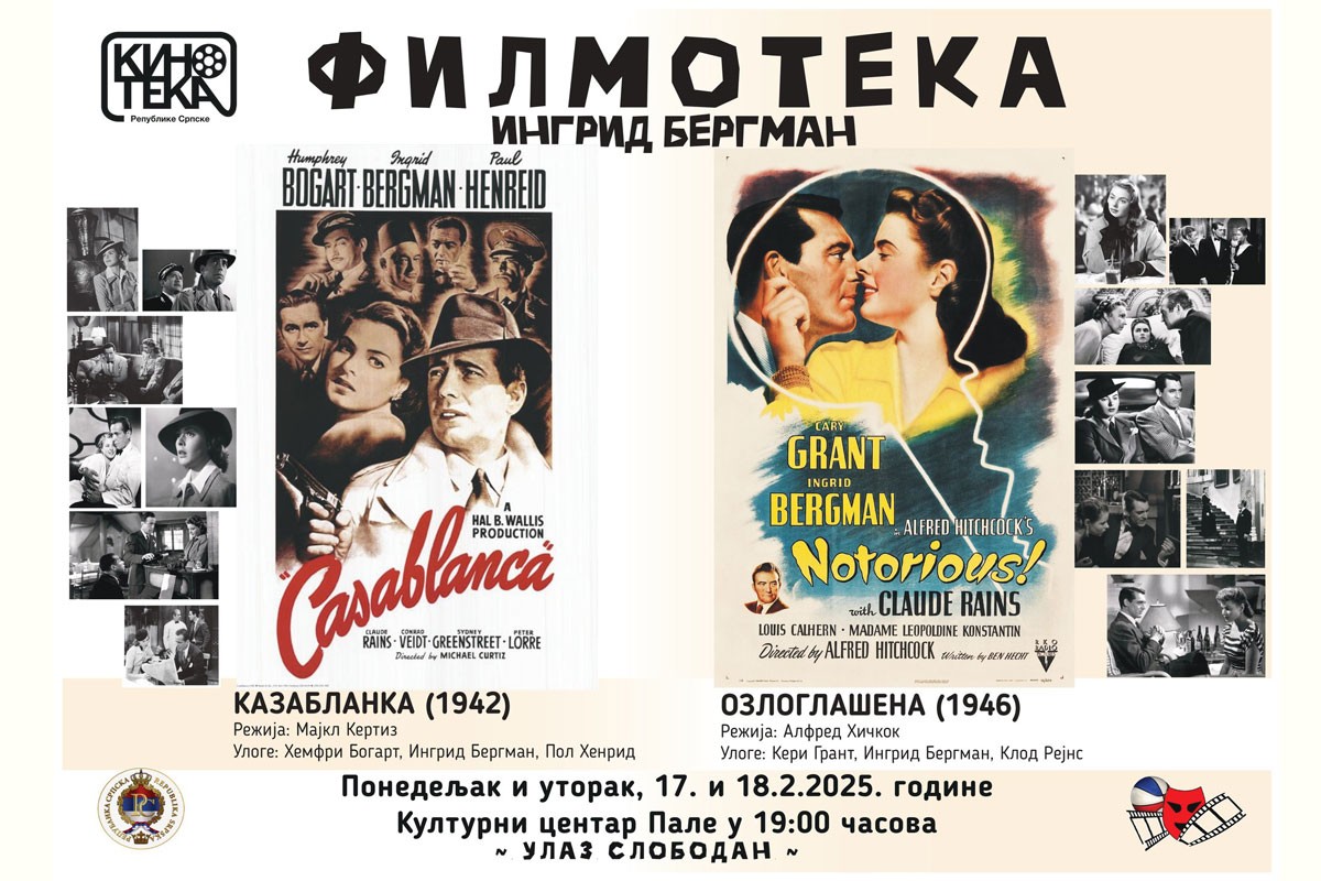 Kinoteka Republike Srpske odaje počast slavnoj Ingrid Bergman
