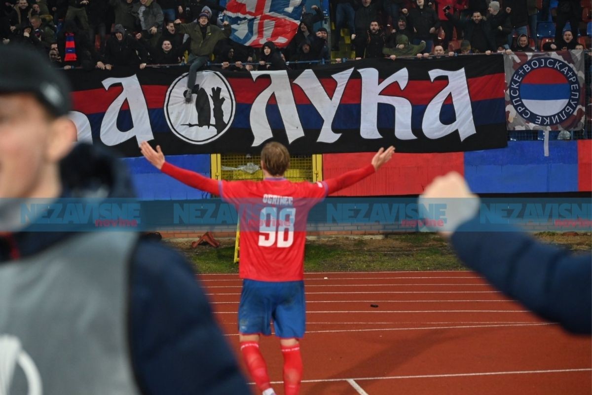 Pogledajte slavlje i delirijum navijača u Banjaluci poslije pobjede nad Olimpijom (VIDEO)