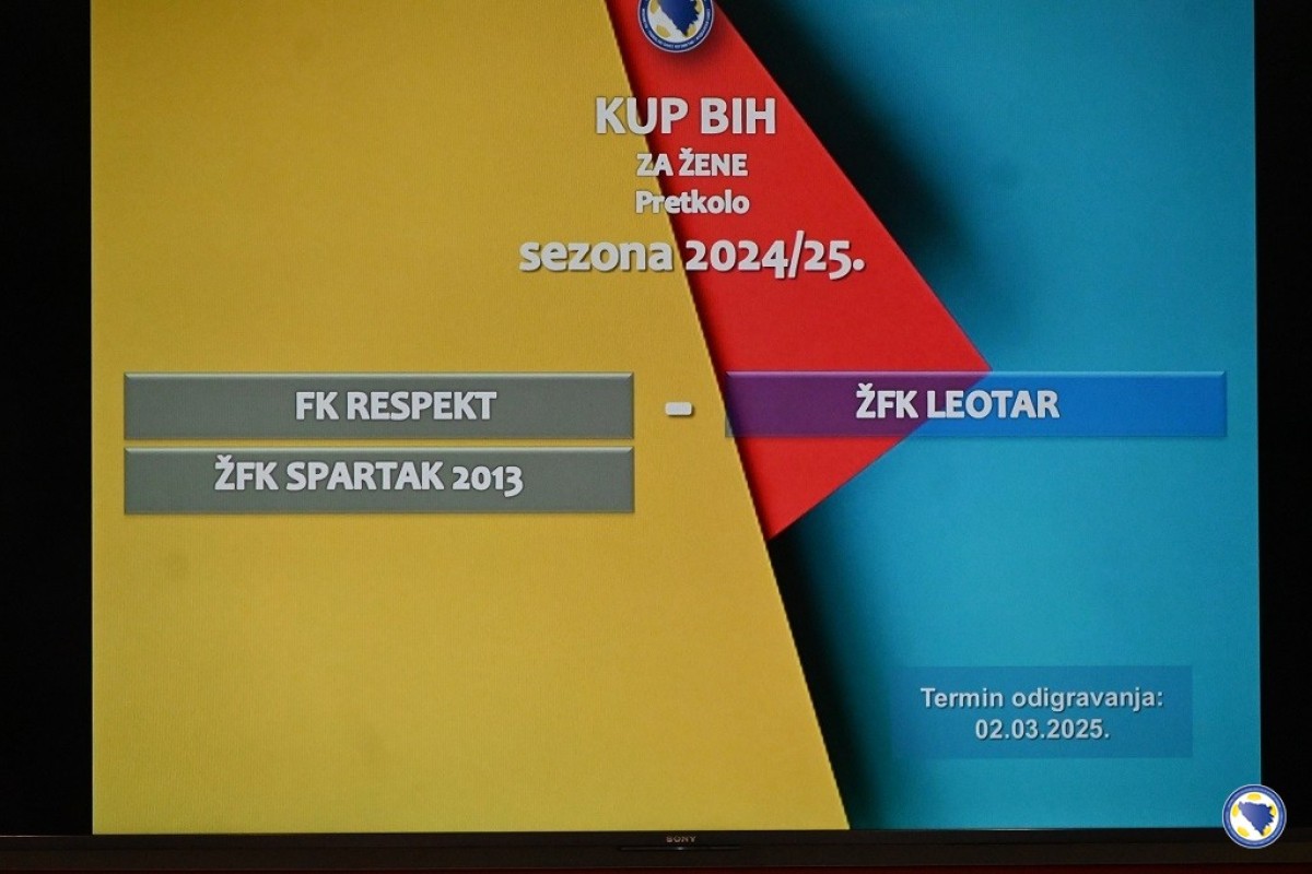 Obavljen žrijeb pretkola Kupa za fudbalerke