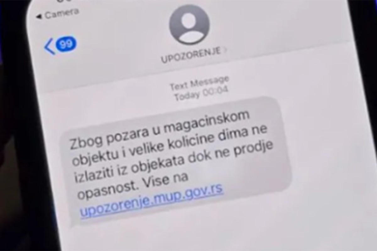 Požar u Novom Sadu: Preporuka građanima da ostanu u kućama
