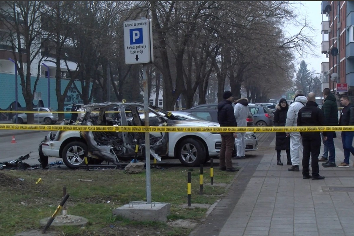 Policija se oglasila o zapaljenom automobilu direktora Željeznica Srpske (VIDEO)