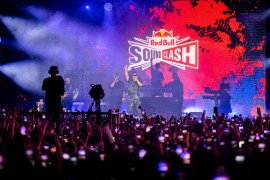 Relja Popović nastupa na motocross spektaklu Red Bull FMX Jam u Banja ...