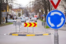 Saniran montažni kružni tok u banjalučkom naselju Obilićevo