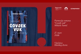 Promocija romana "Čovjek vuk" Mihaele Šumić u Banskom dvoru