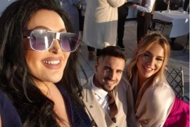Dragana Mirković sa sinom i snahom otputovala u Italiju