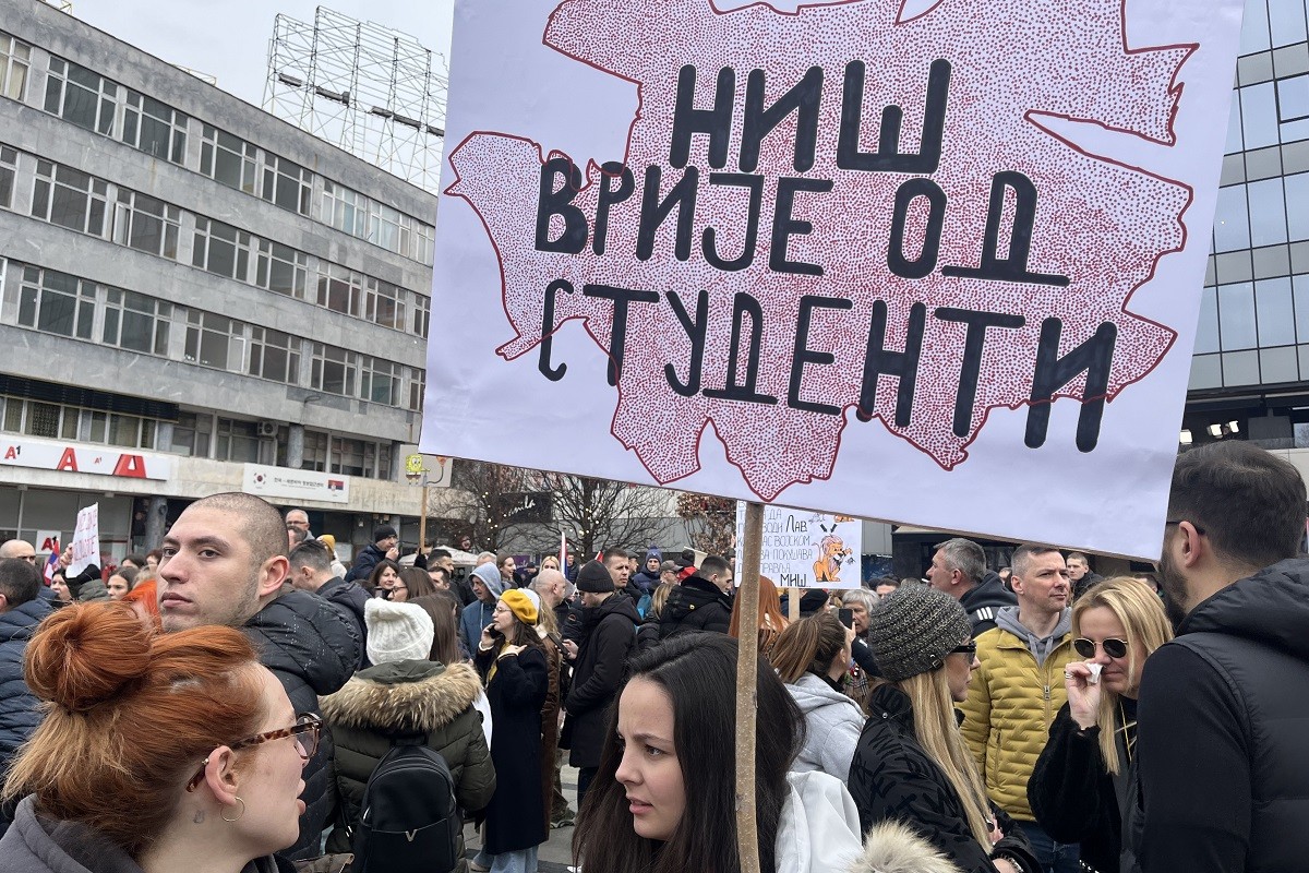 Protest "Studentski edikt" u Nišu: Tražimo korenite promene