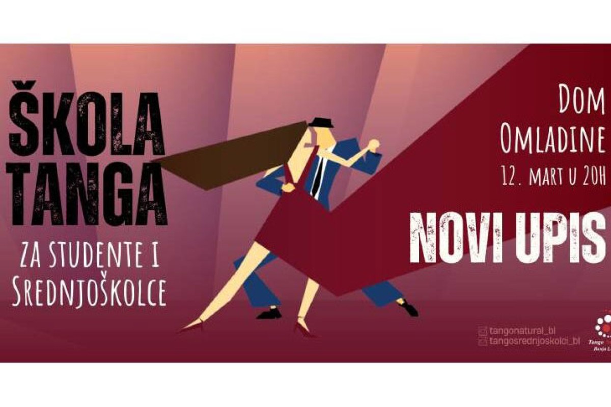 Novi upis na tango za studente i srednjoškolce