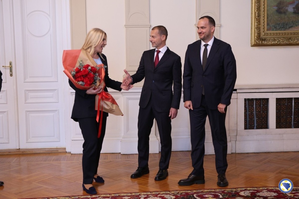 Cvijanovićeva zahvalna Čeferinu na podršci