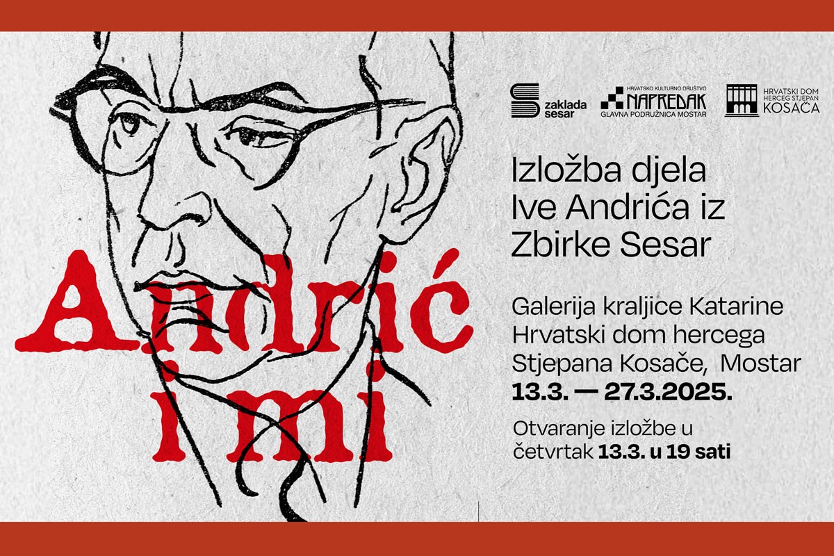 Mostar 50. godišnjicu smrti Ive Andrića obilježava izložbom "Andrić i mi"
