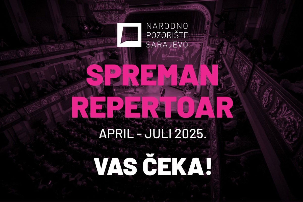 Narodno pozorište Sarajevo objavilo repertoar do kraja umjetničke sezone