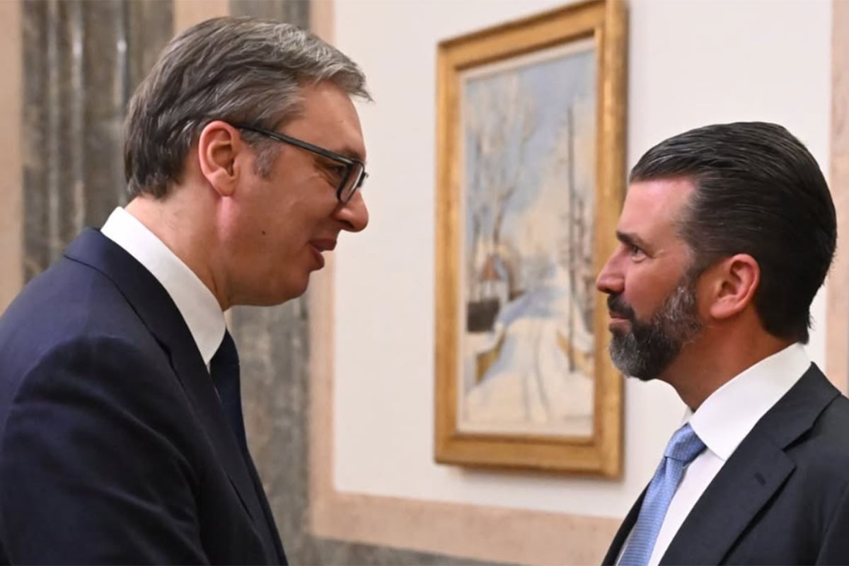 Sastali se Vučić i Trampov sin: Ovo su bile teme razgovora (FOTO)