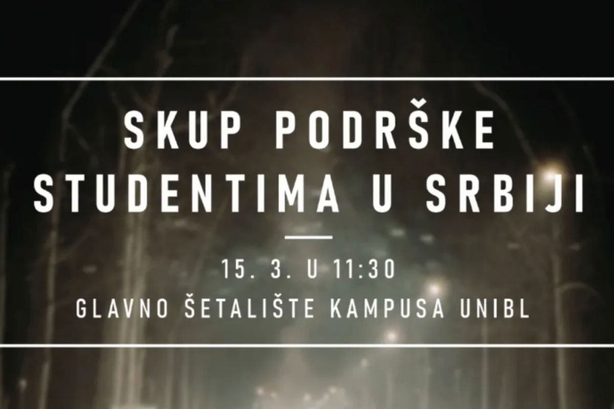Banjalučki studenti zakazali novi skup podrške: U subotu staju uz kolege iz Srbije