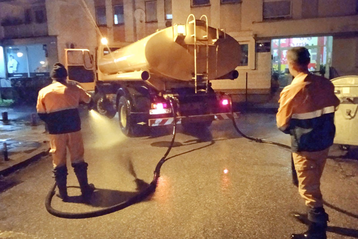 Nastavljeno noćno pranje ulica u Banjaluci