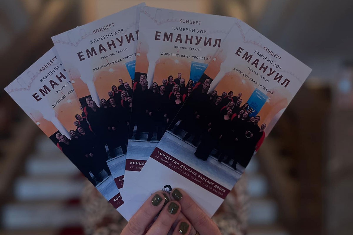 Koncert kamernog hora "Emanuil" iz Valjeva u Banjaluci