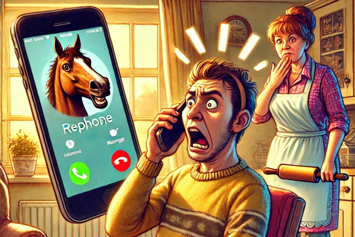 Vic dana: Konj na telefonu