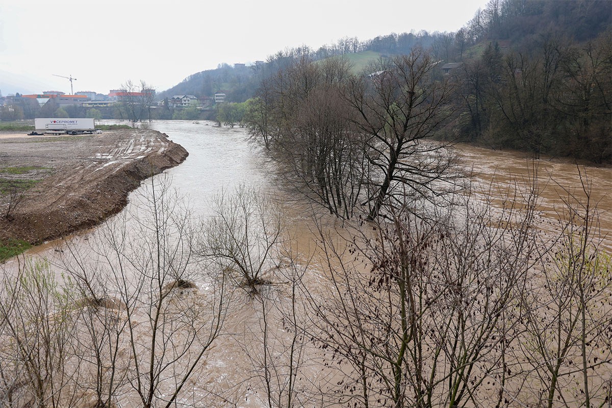 Nivo rijeka u Kantonu Sarajevo u opadanju
