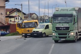 Sudar kombija i šlep službe u Banjaluci