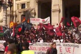 Sukob policije i studenata na protestu u Rimu (VIDEO)