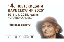 Počinju četvrti "Poetski dani Dare Sekulić"