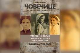 "Čovečice": Monodrama Milene Predić u Tesliću