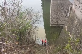 Minibus nakon sudara pao sa mosta u Dunav (VIDEO)