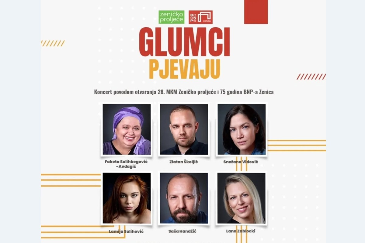 Koncertom "Glumci pjevaju hitove" počinje "Zeničko proljeće"