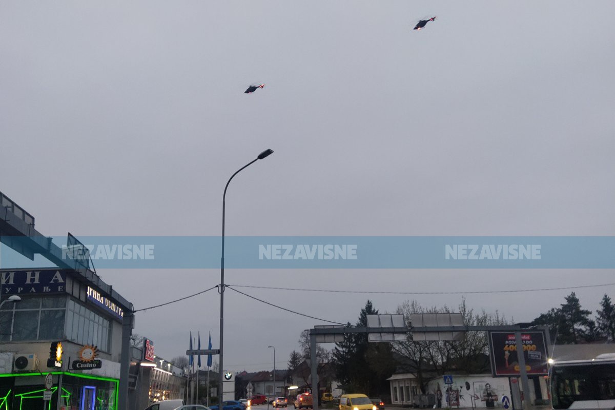 Helikopteri u niskom letu iznad Banjaluke uznemirili građane (VIDEO)