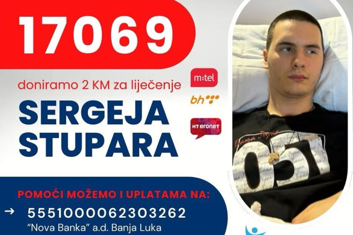Za Sergeja sakupljena polovina novca, aktivan broj 17069
