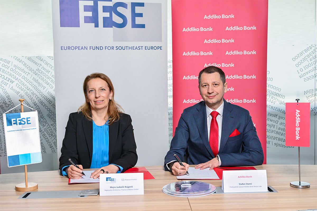 EFSE i Addiko banka Banja Luka zajedno podržavaju mala i srednja preduzeća