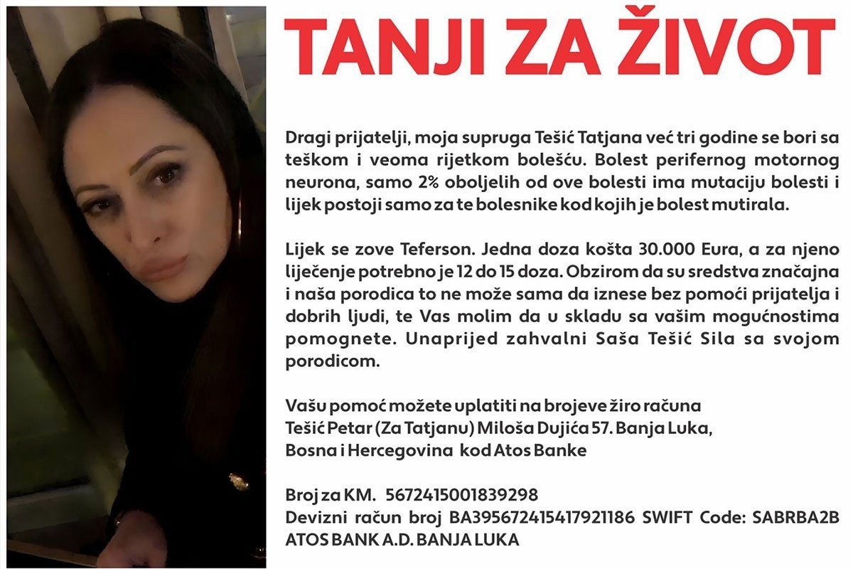 Koncert Andreane Čekić: Humanitarna misija za Tatjanu Tešić