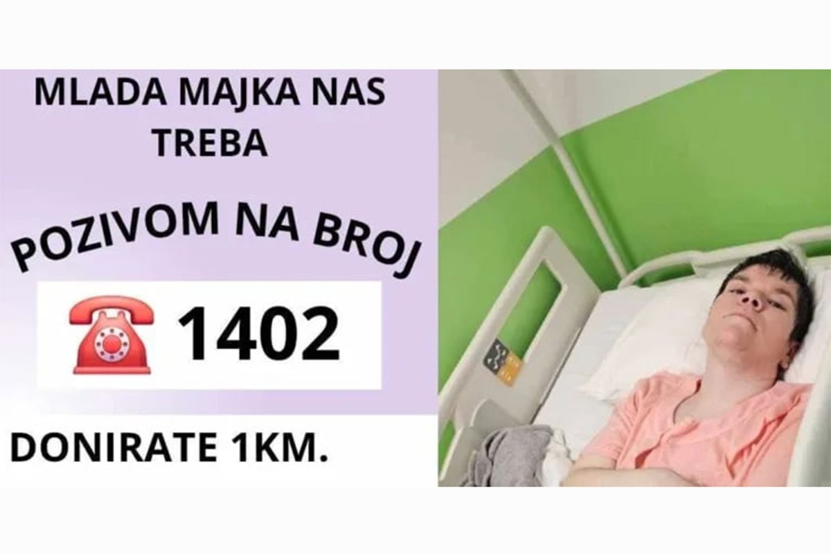 Do kraja aprila aktivan humanitarni broj  1402 za Aleksandru Ilić