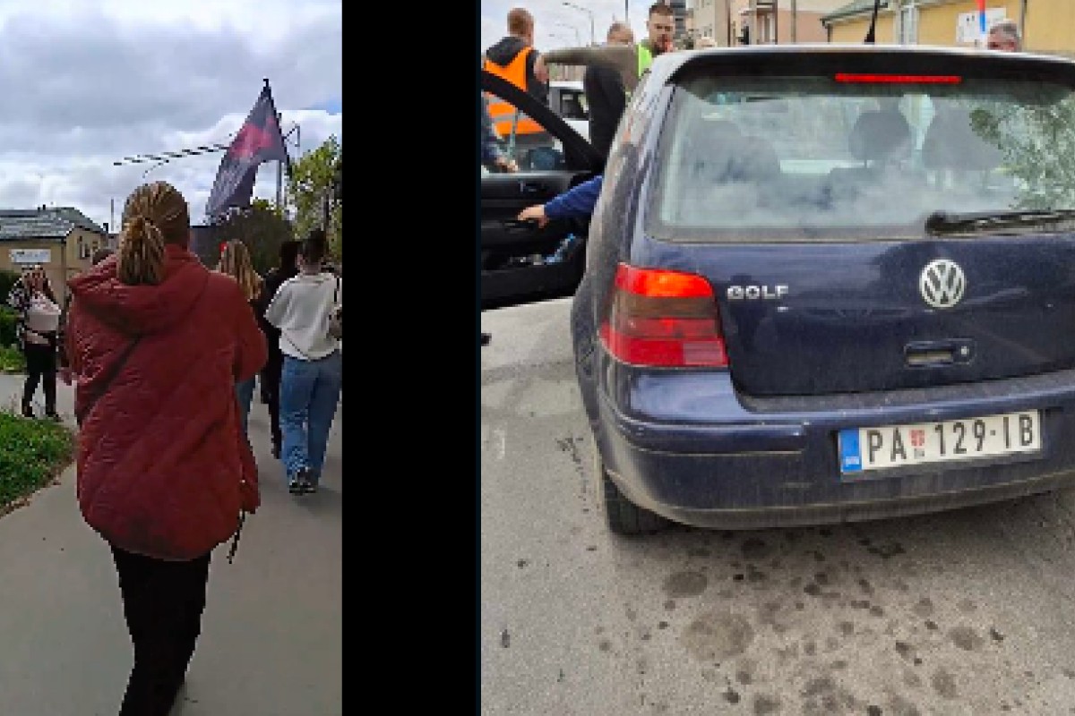 Nervozni vozač autom udario studenta: Incident na protestu u Pančevu