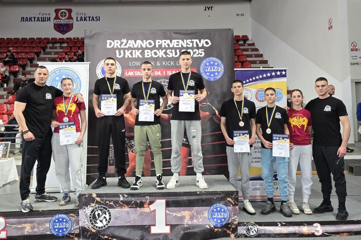Sedam medalja, čak tri zlatne: Borci KBK Derventa briljirali na Prvenstvu BiH
