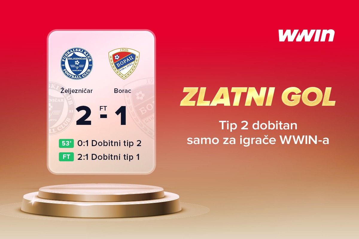 Samo WWIN isplaćuje prije kraja - Zlatni gol u akciji