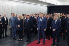 U kasarnu "Kozara" stigli Dodik, Višković i Stevandić