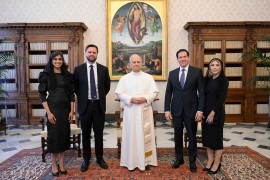 Džej Di Vens i Rubio sa suprugama kod pape Lava XIV u Vatikanu