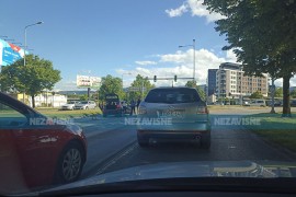Saobraćajna nezgoda u Banjaluci, gužva u saobraćaju