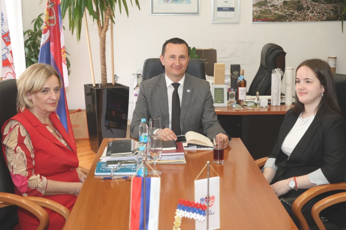 Prijem za Mariju Mišković kod gradonačelnika Trebinja