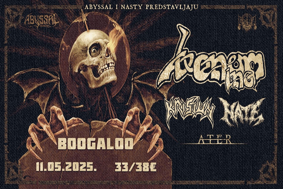 Venom Inc., Krisiun i Hate ovog vikenda u Zagrebu