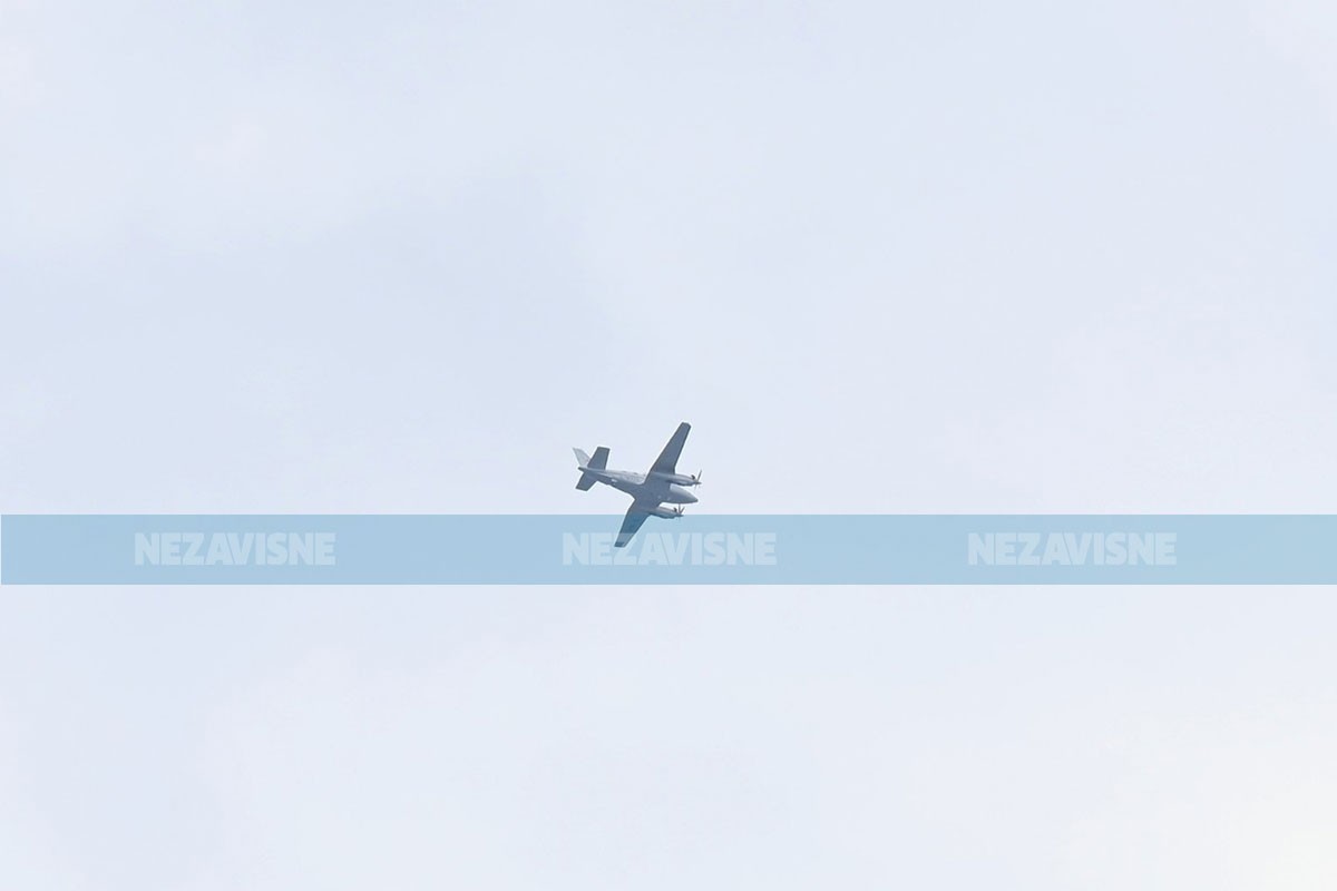 EUFOR-ov avion ponovo kruži iznad Banjaluke (VIDEO, FOTO)