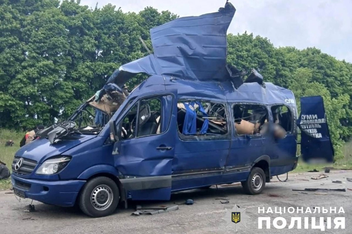 Pogođen autobus u Ukrajini, devet mrtvih: Oglasili se Rusi