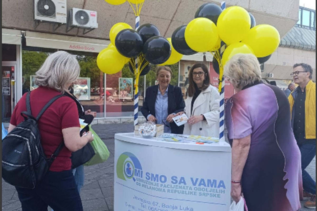 Kampanja na Trgu Krajine u okviru obilježavanja mjeseca borbe protiv melanoma