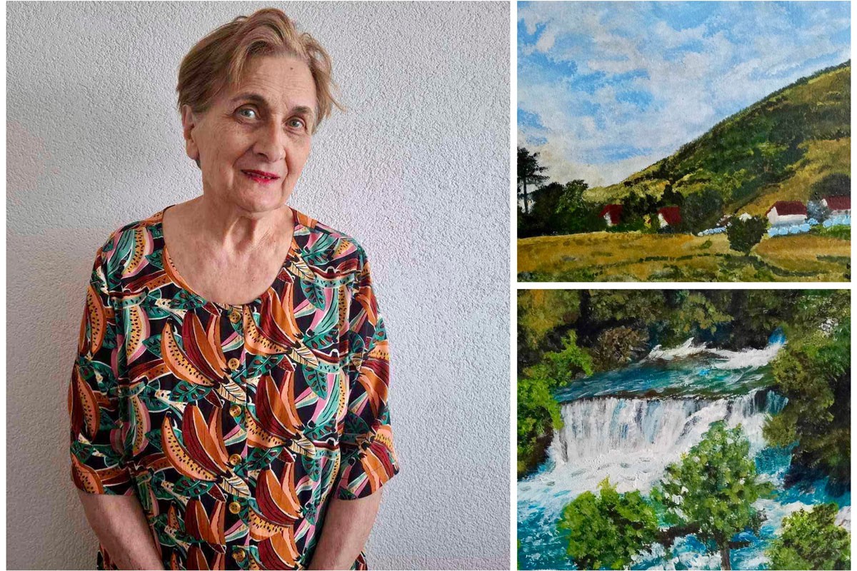 Prva izložba u 73. godini: Djela samouke umjetnice Milice Jovandić u Banjaluci