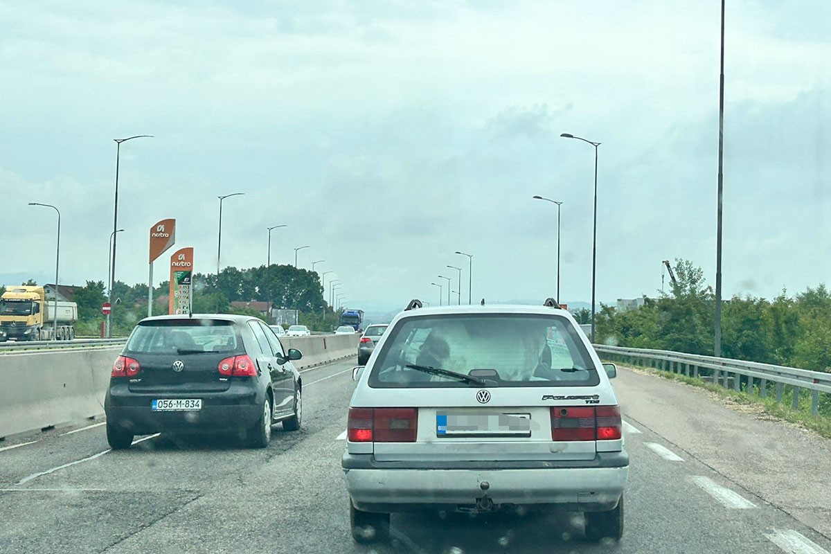 Neobična scena na brzoj cesti kod Banjaluke: Prevozio kozu u autu (VIDEO)