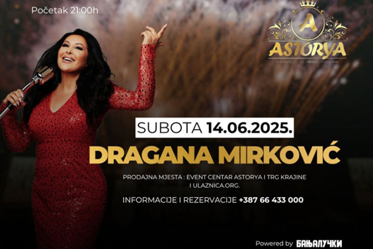Veče Magije i Muzike: Dragana Mirković uživo u Astoriji