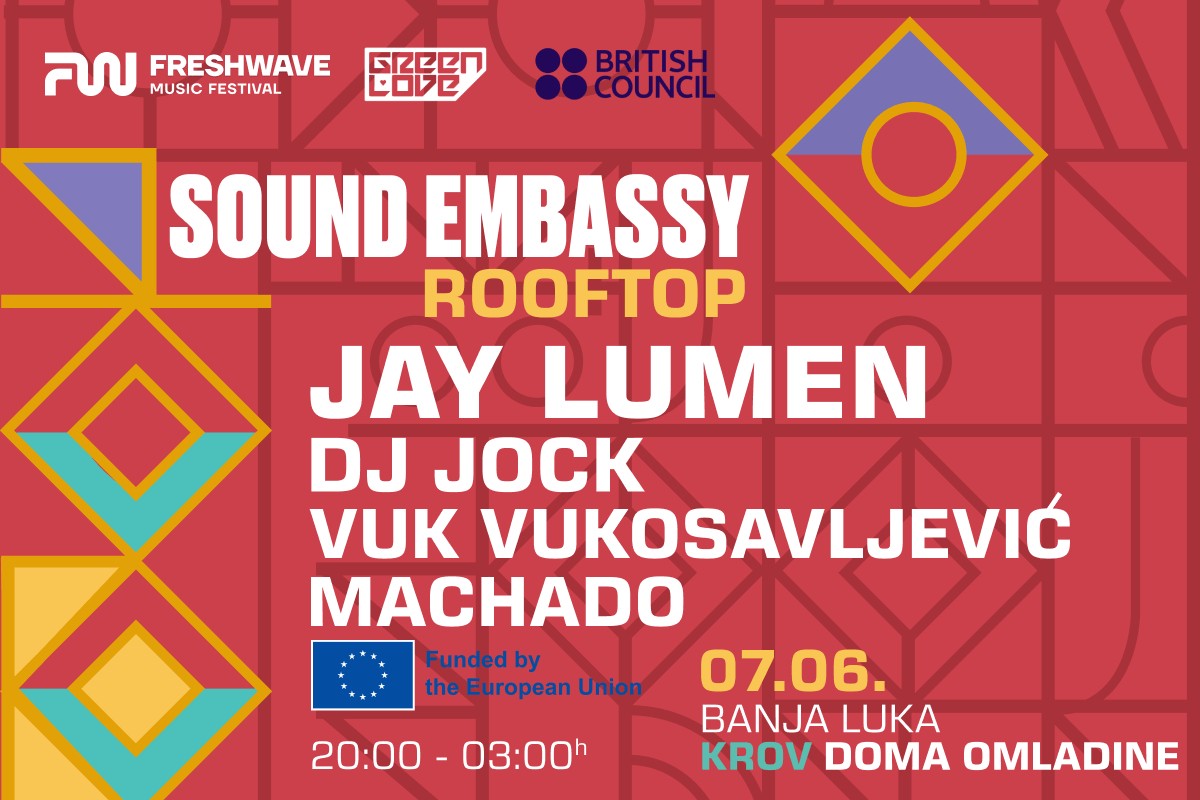 "Sound Embassy Rooftop" podiže Banjaluku 7. juna kao uvod u "Freshwave"